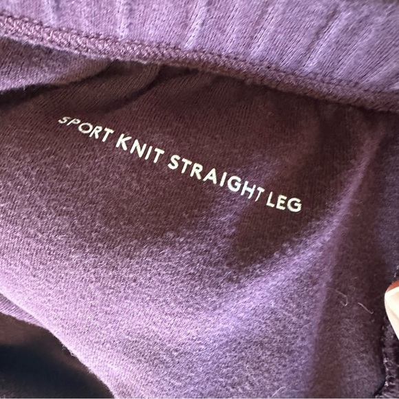 Bundle of 2 Lands’ End Sport Knit Straight Pants Maroon Charcoal Gray LP - Picture 6 of 9